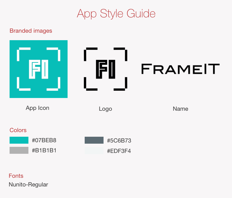 App style guide example