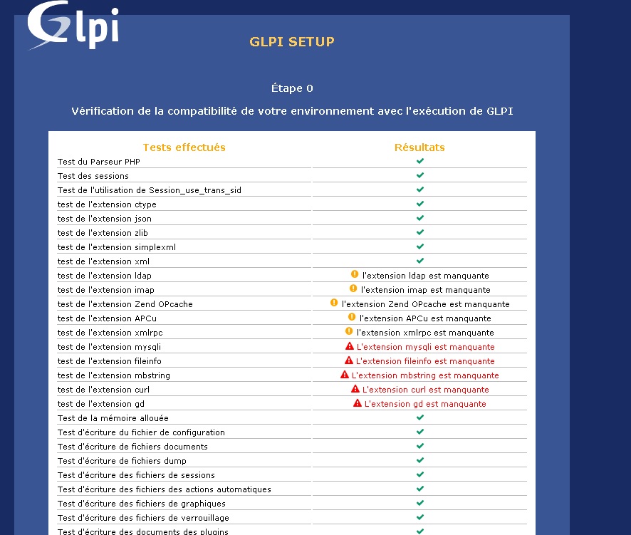 glpi pour windows 2008 server