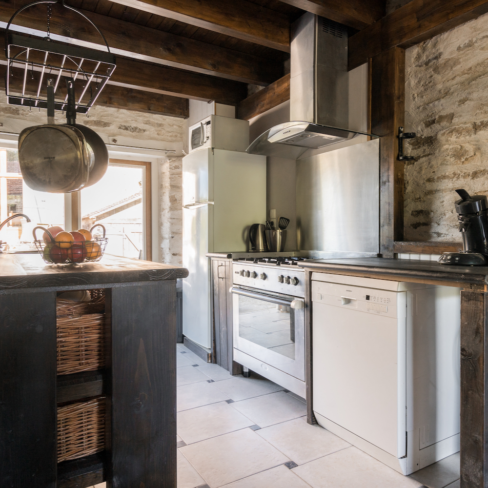 Keuken in het Franse vakantiehuis van La Bastide