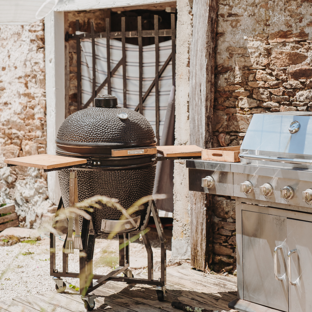 BBQ Egg bij het vakantiehuis