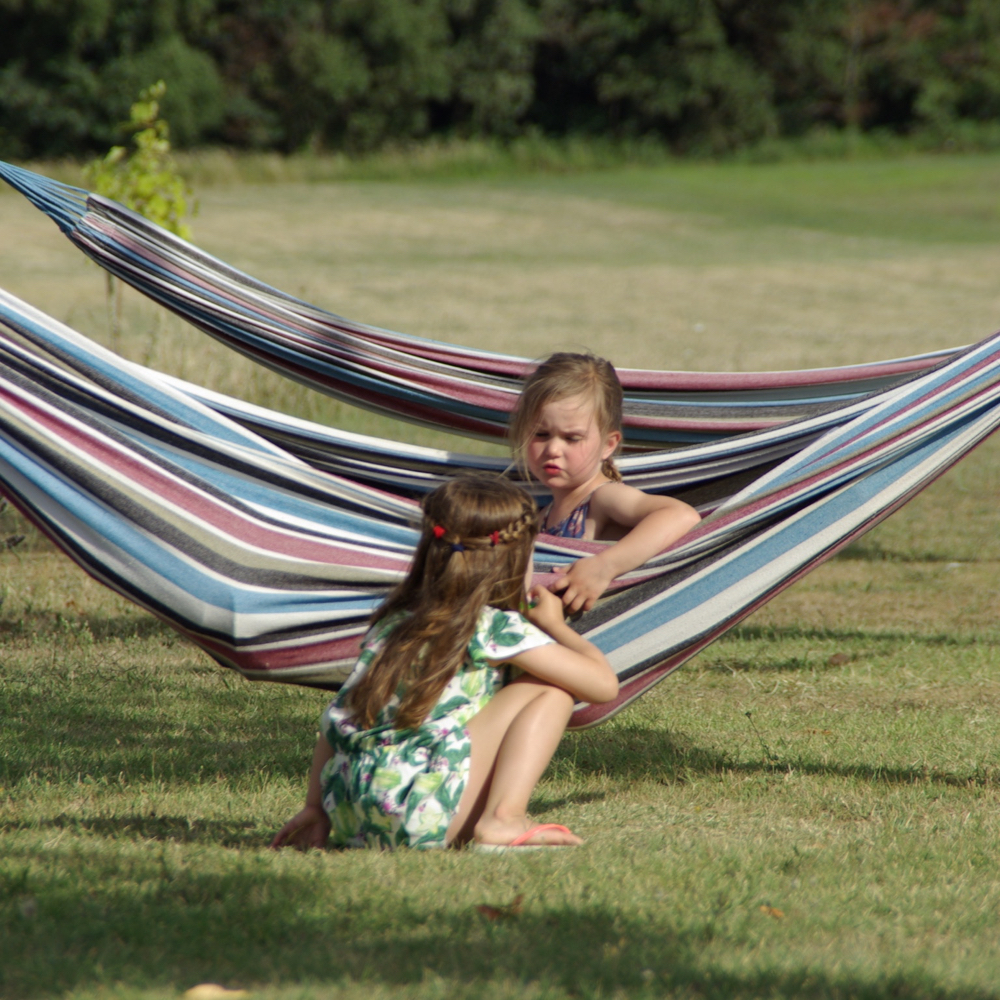 Kinderen in een hangmat