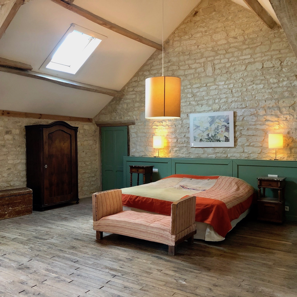 Grote slaapkamer in vakantiehuis frankrijk