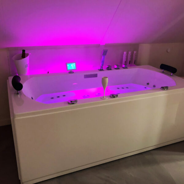 Bubbelbad in het vakantiehuis