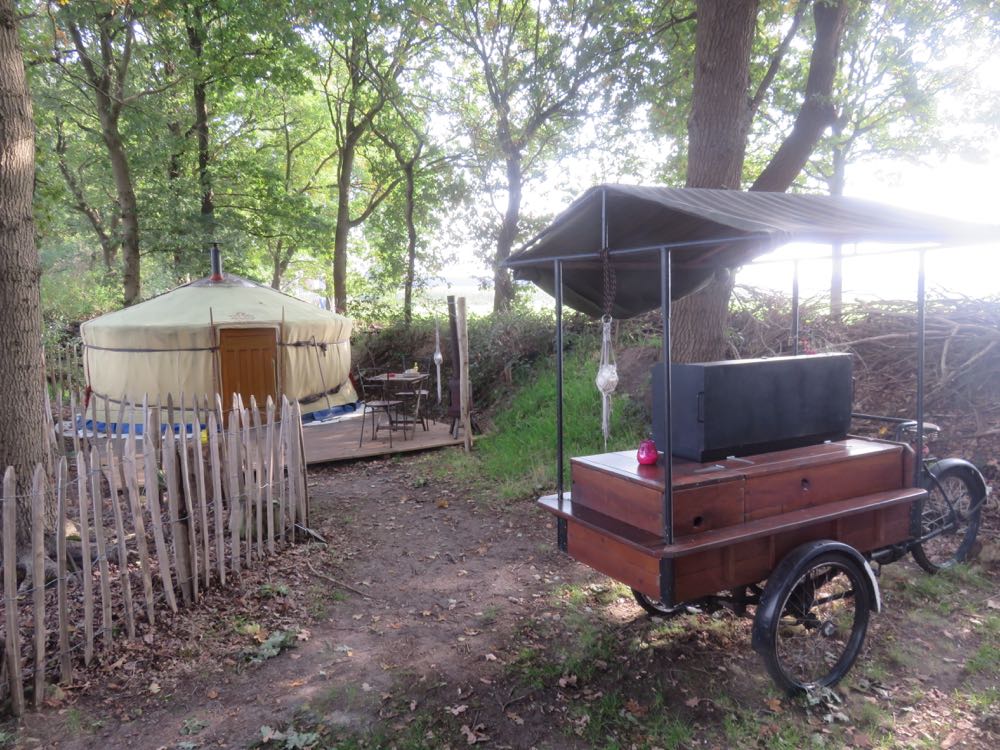 Yurt in het bos voor een weekendje weg in alle rust