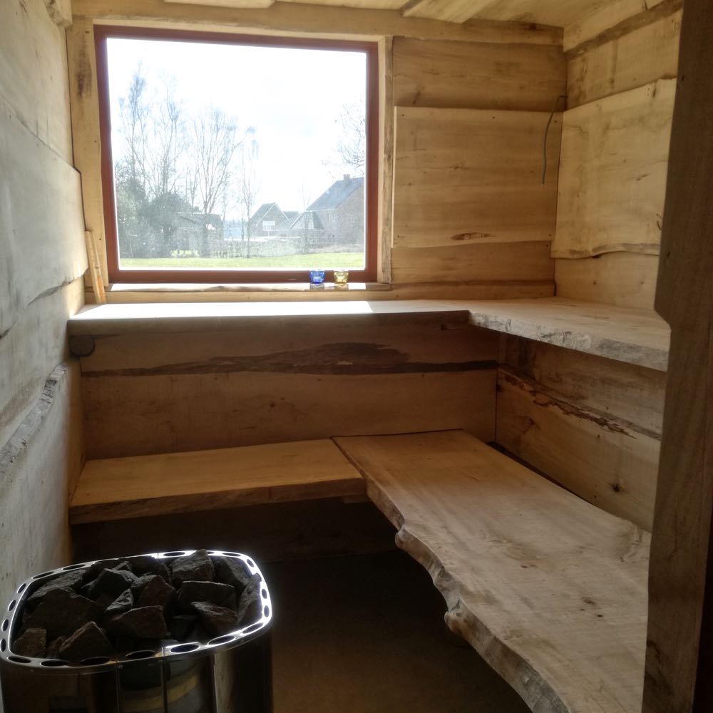 Privé sauna bij het vakantiehuis
