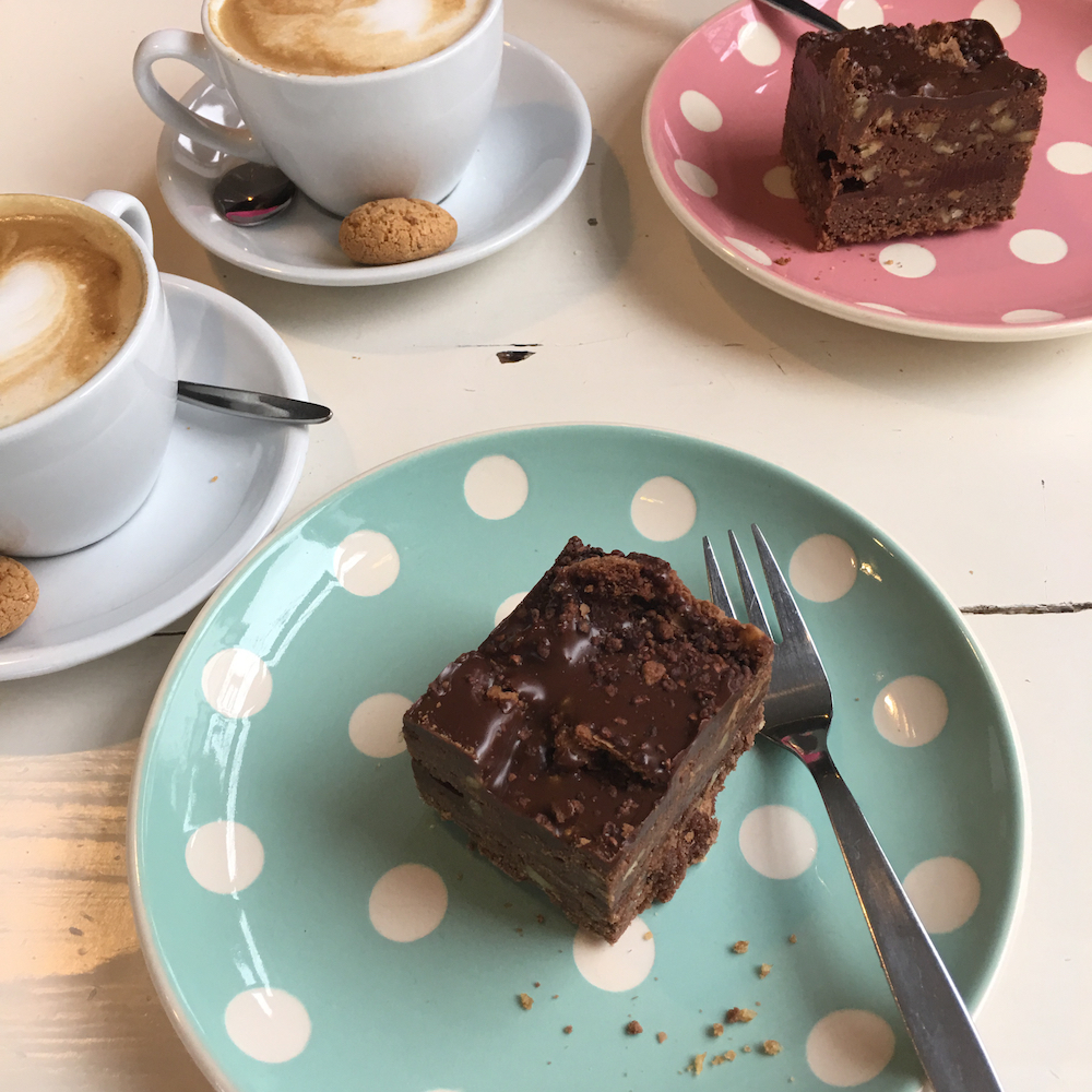 Brownies en cappuccino
