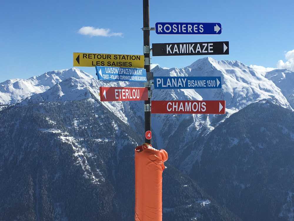 Magnifiek skiën met zicht op de Mont Blanc
