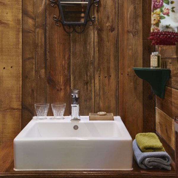 Badkamer in de cabin