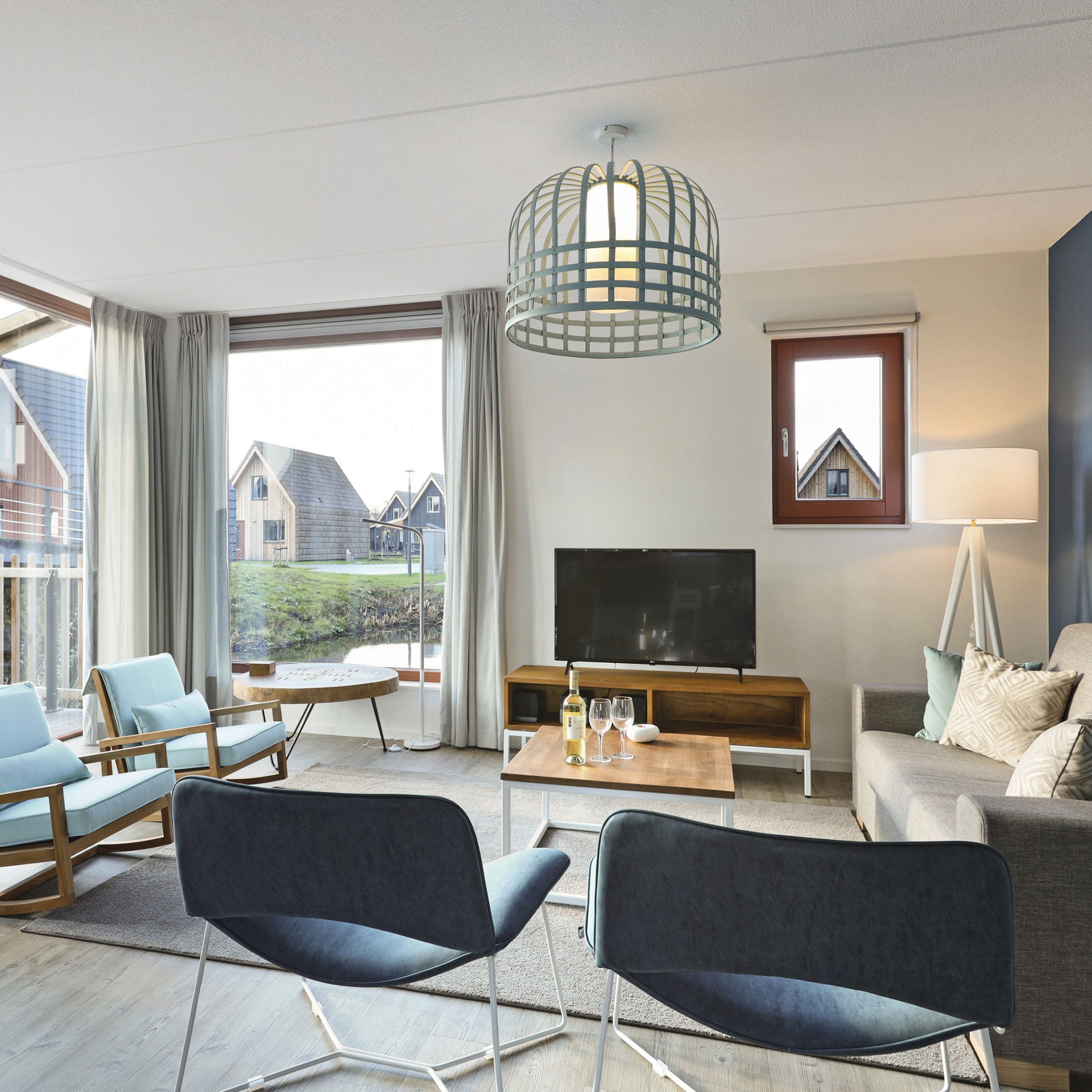 Ruime woonkamer in vakantiehuis van Landal