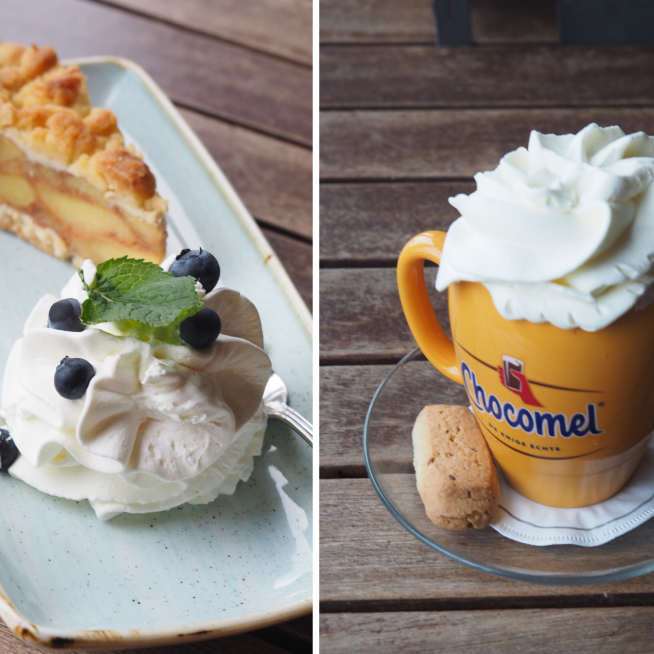 Warme chocolademelk met appeltaart op Vlieland