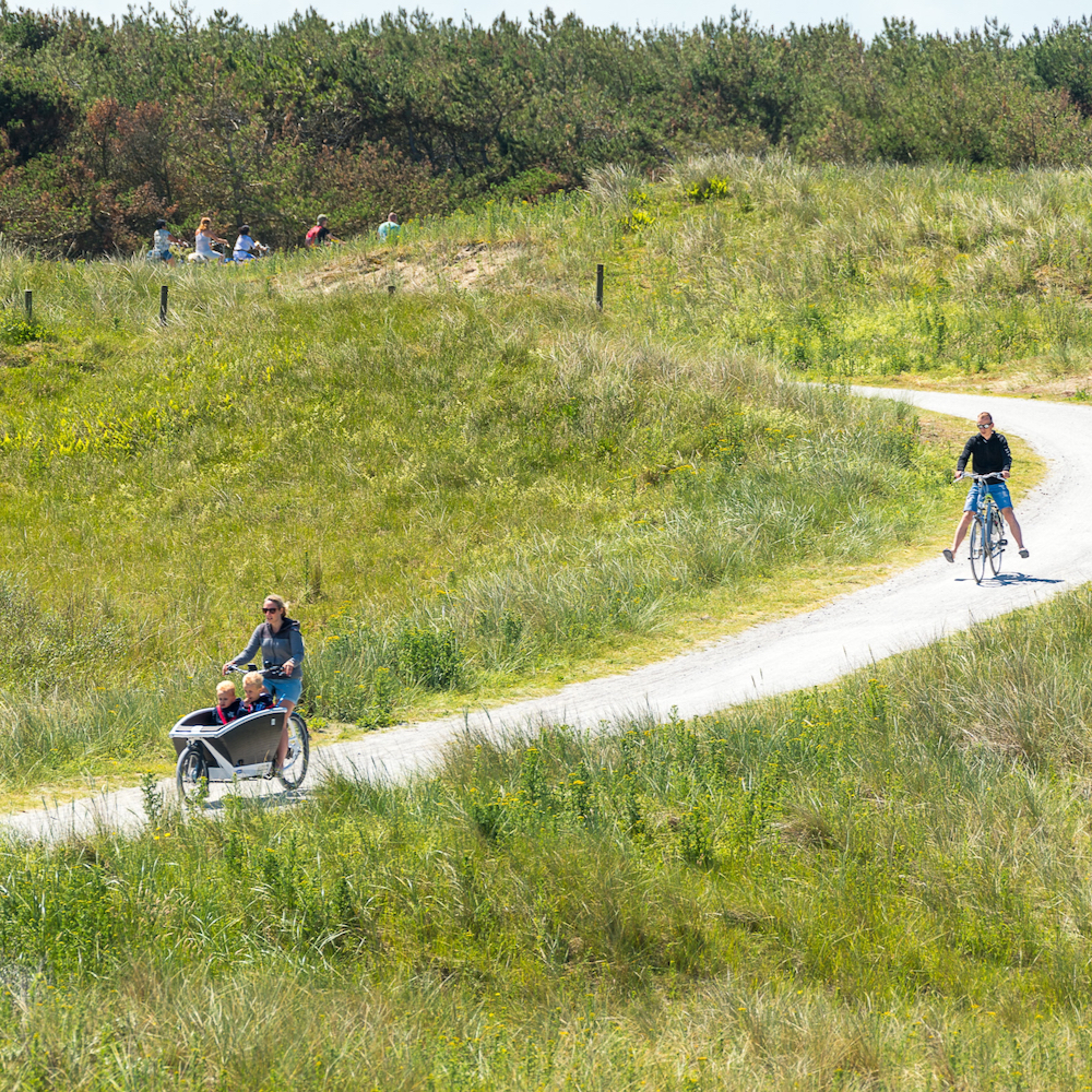 Op de fiets over het Waddeneiland