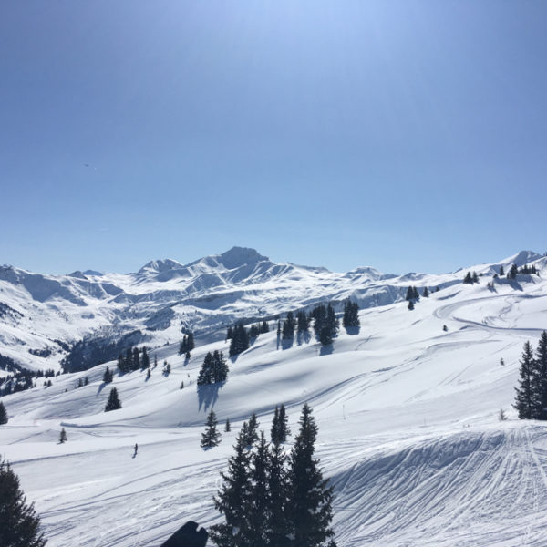 Pistes in het zonlicht