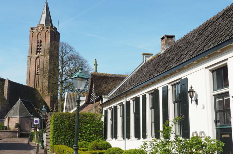Historische centrum met kerk in Soest