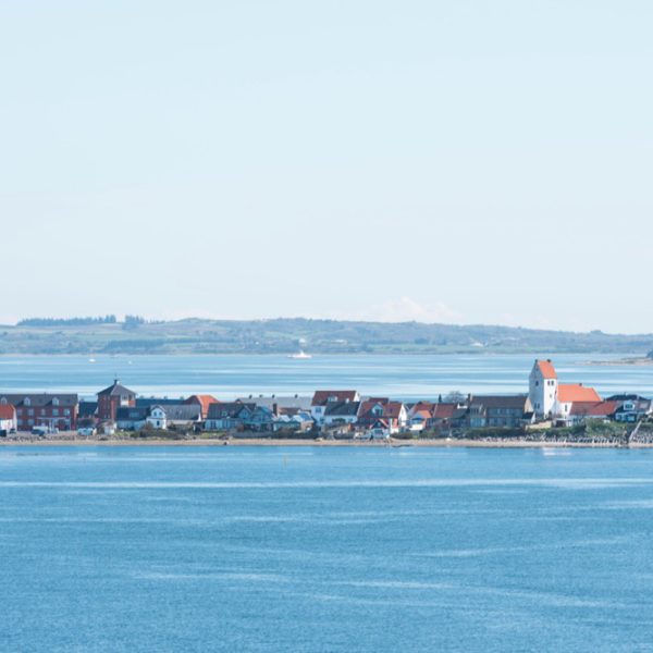 Dorpje op uitstekend stuk land in Denemarken