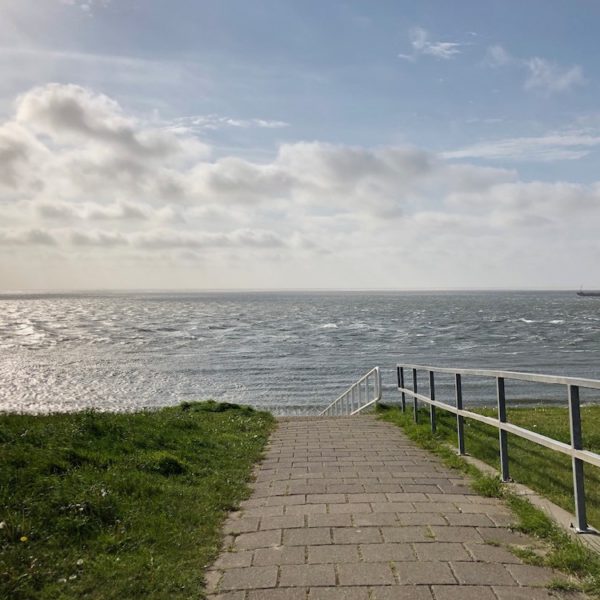 Uitzicht over zee in Noord-Holland