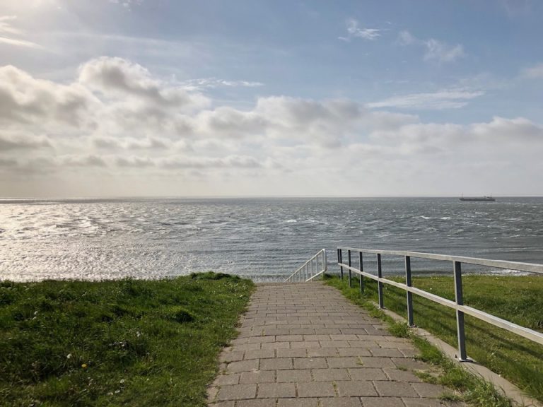 Uitzicht over zee in Noord-Holland