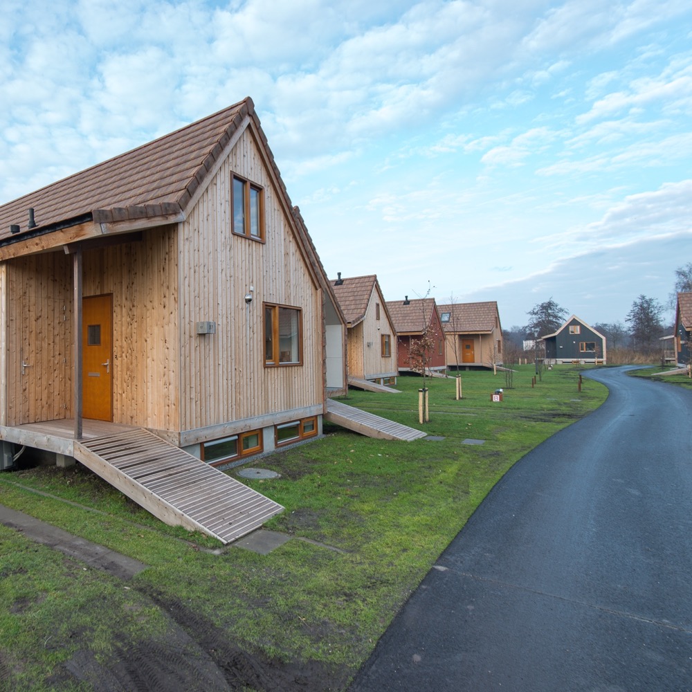 Duurzame vakantiehuizen op het park