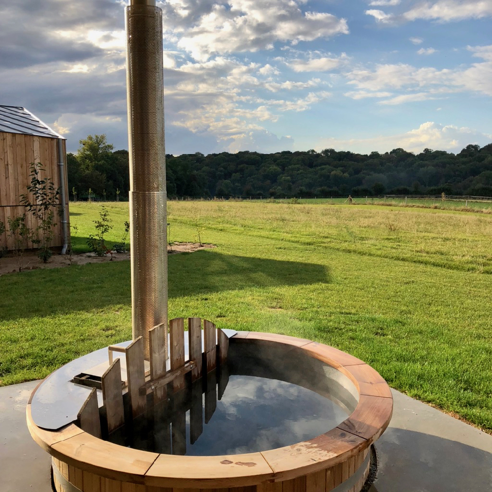 Elke Natuurloft® heeft een eigen hot tub