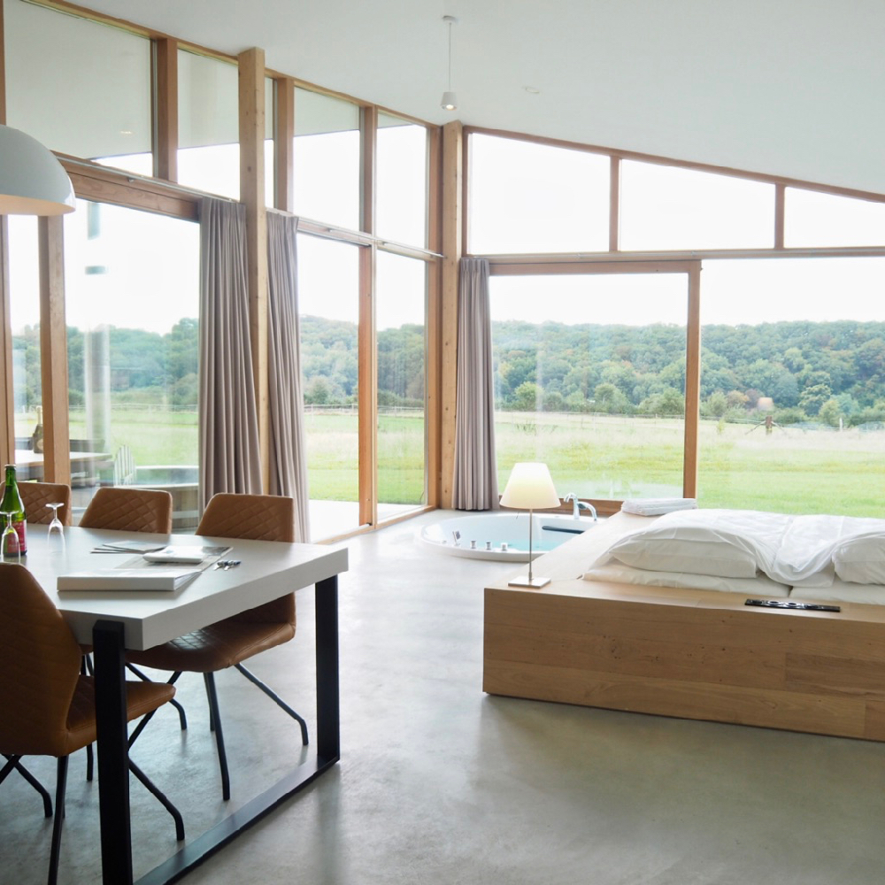 Bij de Natuurlofts® ligt de focus op binnen & buiten in elkaar laten overlopen