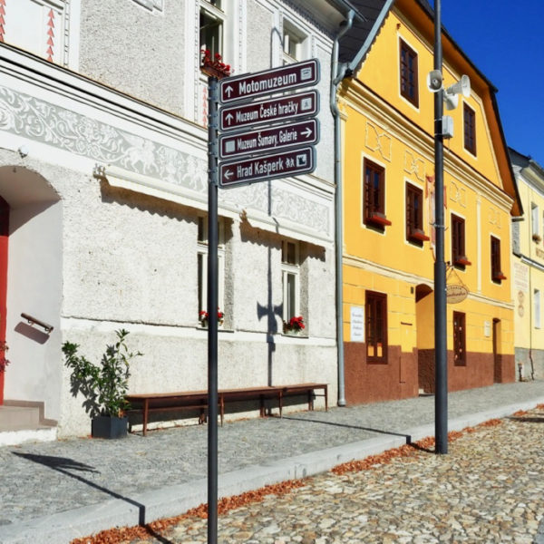 Kleurrijk straatje in Tsjechië