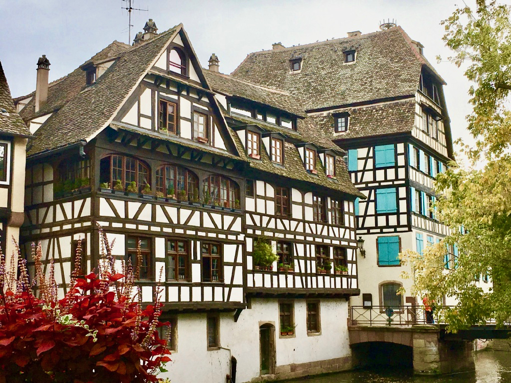 Vakwerkhuizen in de straten van Straatsburg