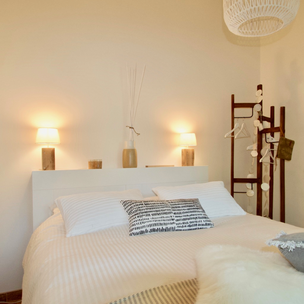 De tweepersoons slaapkamer van Huis ter Bos