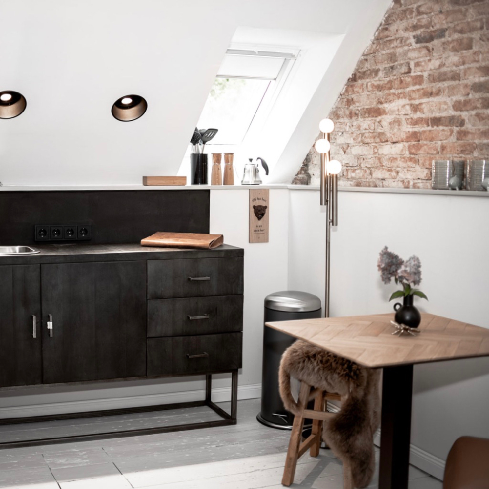 Keukenhoek in luxe appartement, voor een weekendje weg aan de Oostzee