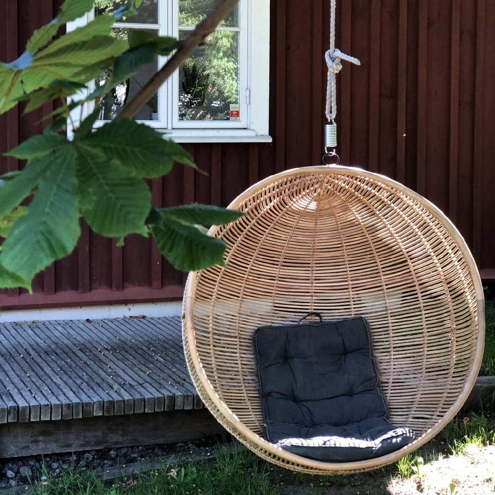 Rieten hangstoel