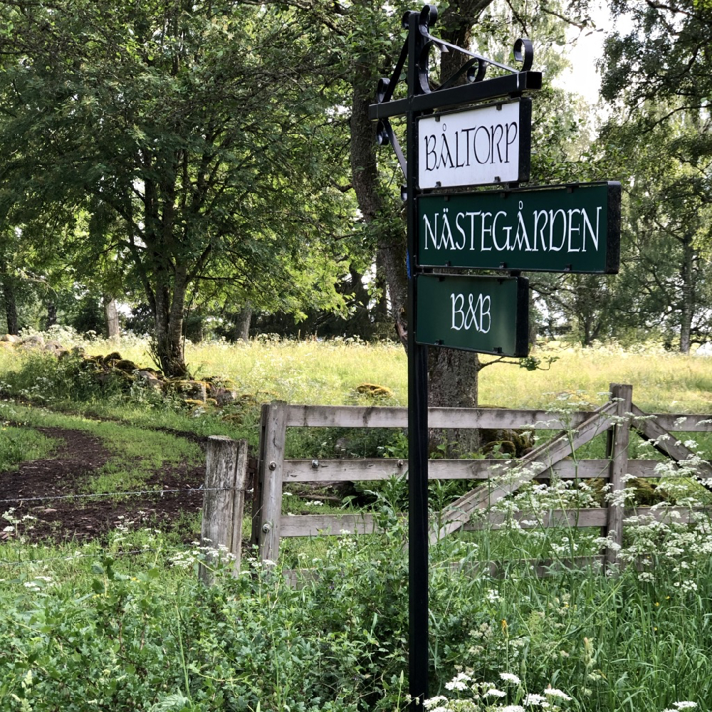 Bordje met de naam Nastegarden B&B