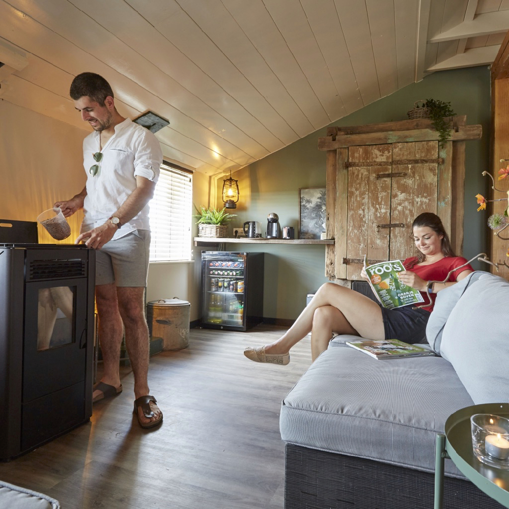 Moment van ontspanning in de wellness