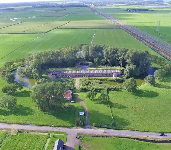 Luchtfoto van fort