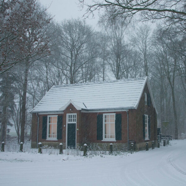 Vakantiehuis in de sneeuw, in de Achterhoek