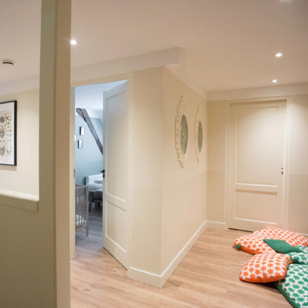 Speelhoek in de kasteelboerderij voor de jonge gasten