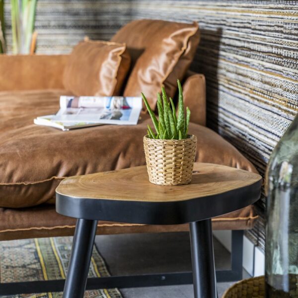 Close up van de zithoek in een appartement