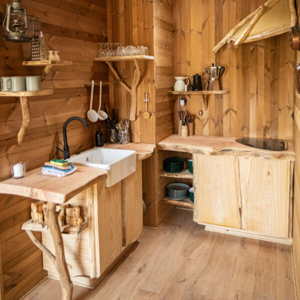 Keukentje in het hobbit huisje in België