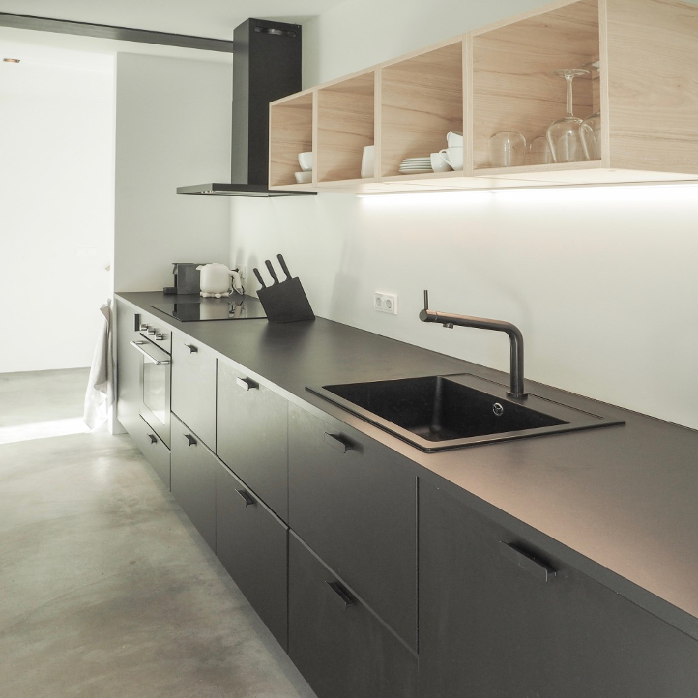 Keuken van een luxe vakantiehuis, voor een weekend of vakantie