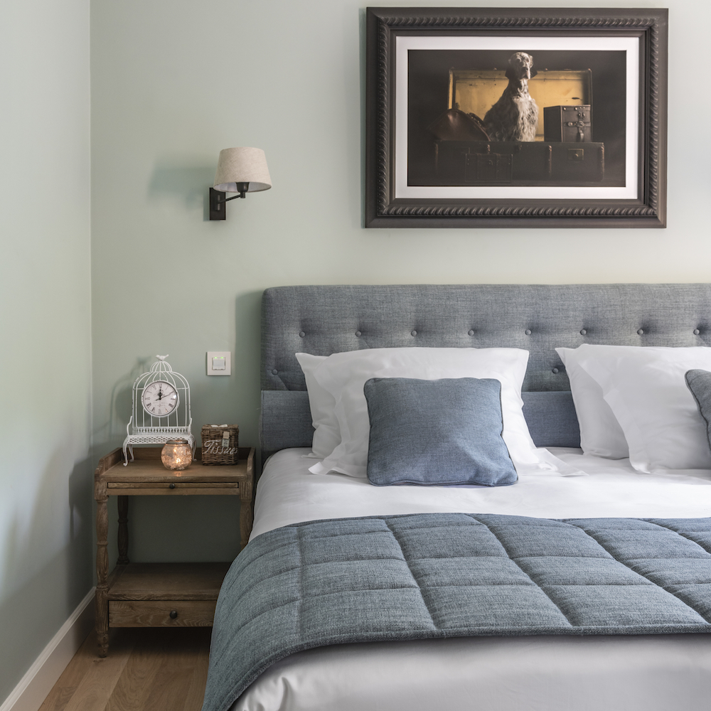 Luxe slaapkamer van een romantisch hotel