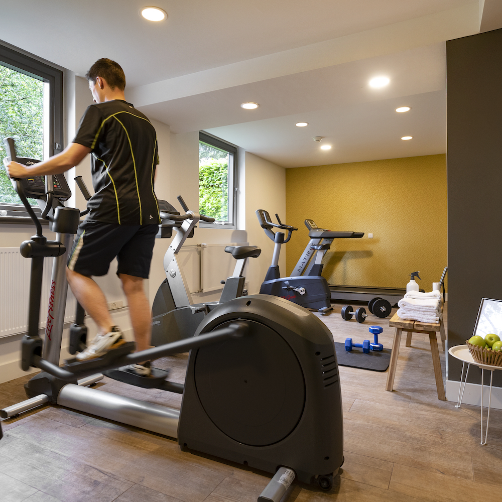 Fitness ruimte in een hotel in Twente