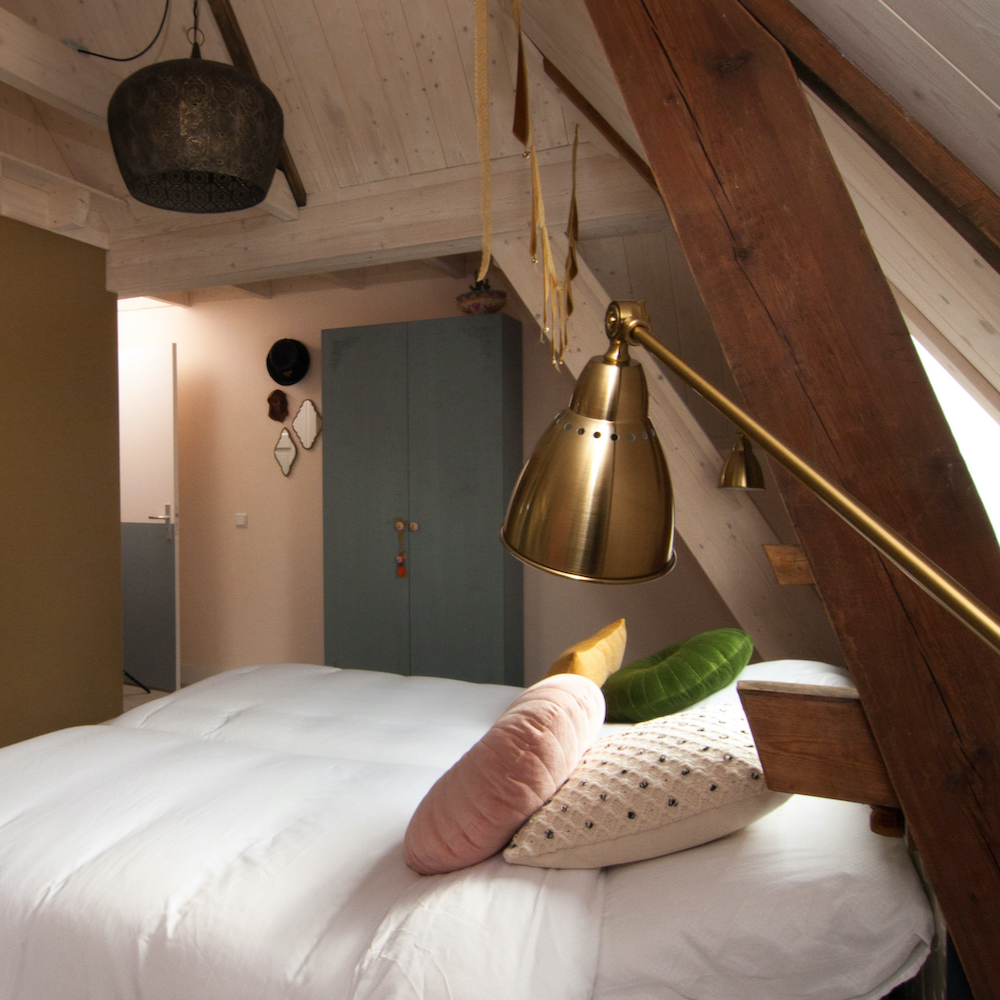 Slaapkamer van Herberg in Den Ham