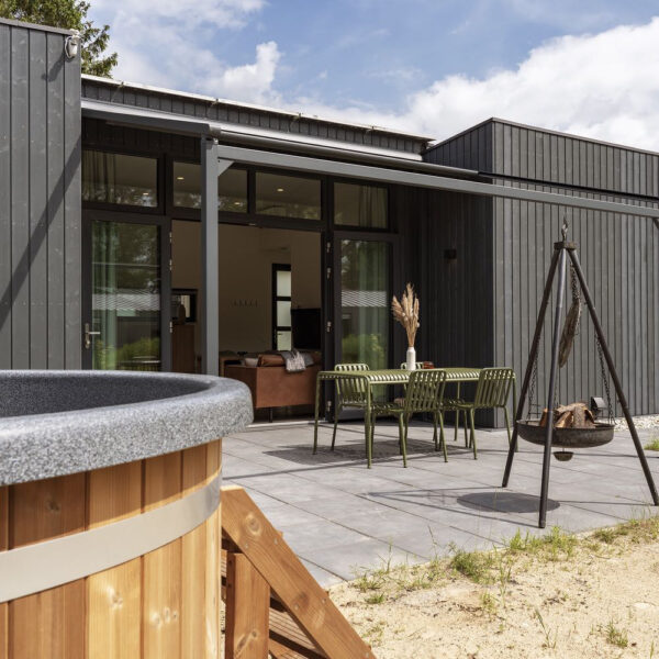 Hot tub bij het vakantiehuis