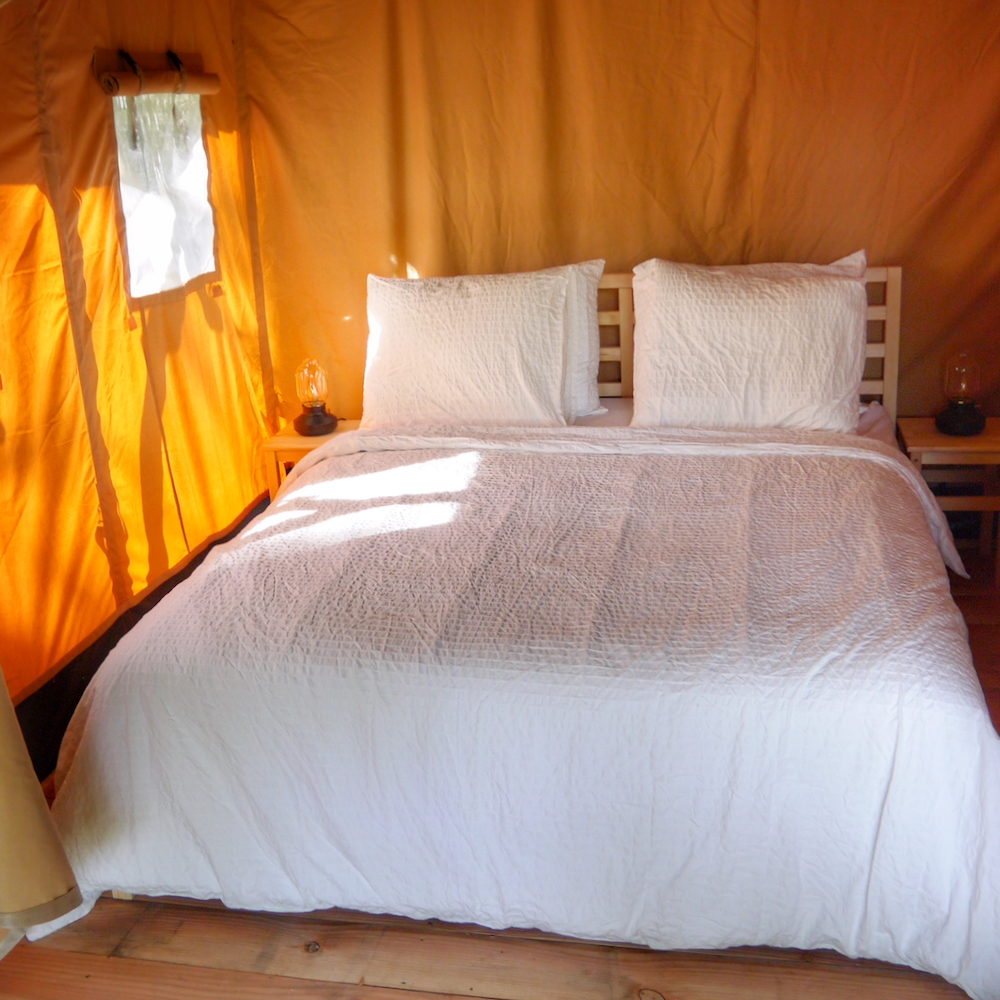 Slapen in een glampingaccommodatie in Frankrijk