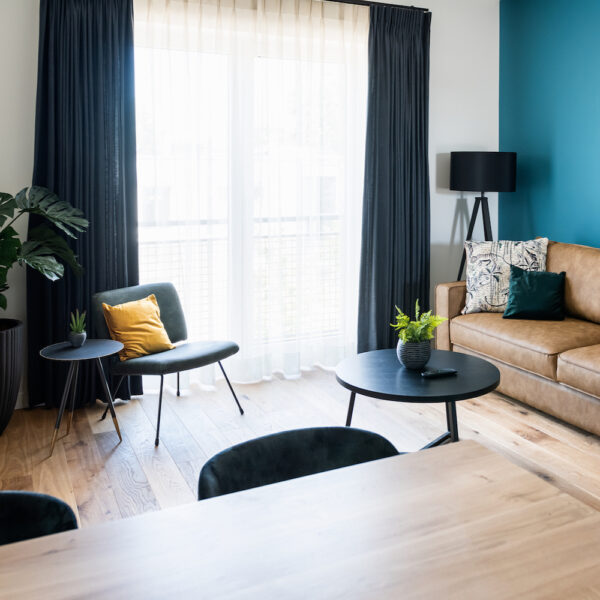 Zithoek in de studio bij Boutiquehotel De Beerze