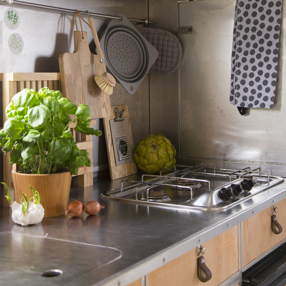 Keuken in de camper