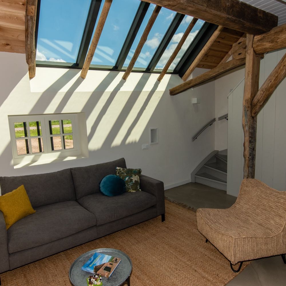 Grote dakramen in het appartementen