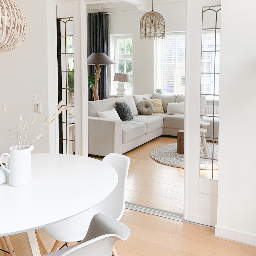 Vakantiehuis in Scandinavische stijl met veel natureltinten