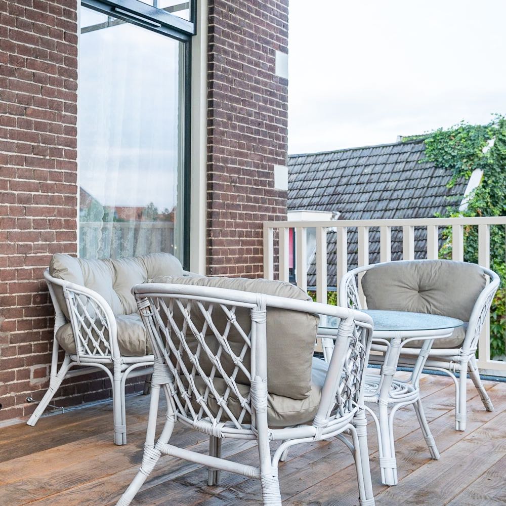 Dakterras bij de suite