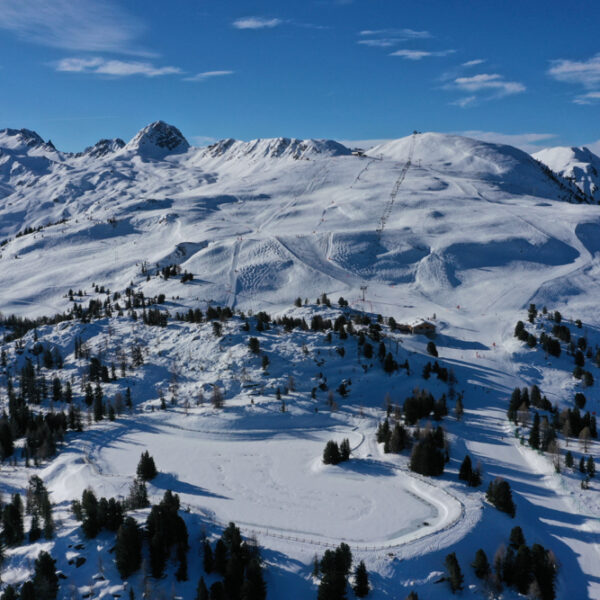 Skigebied in de Franse Alpen