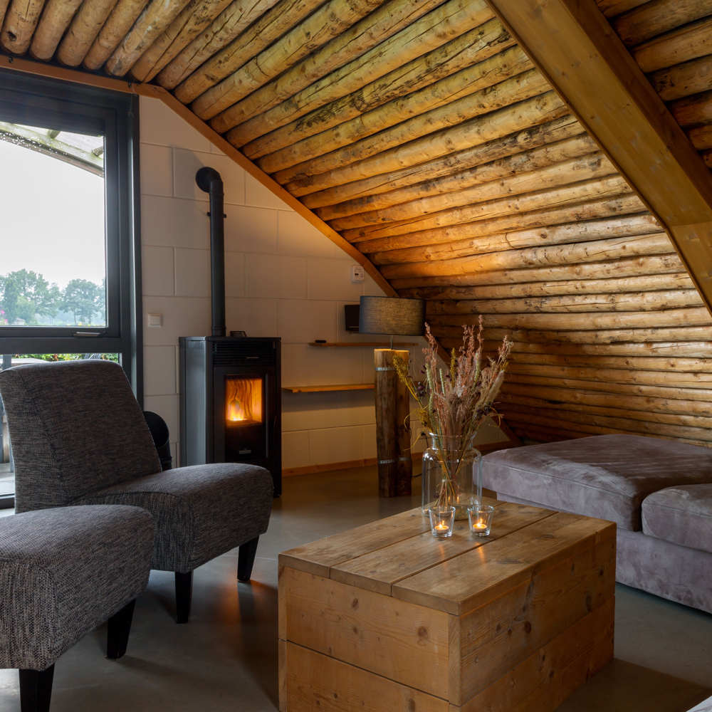 Zithoek in een grondulow