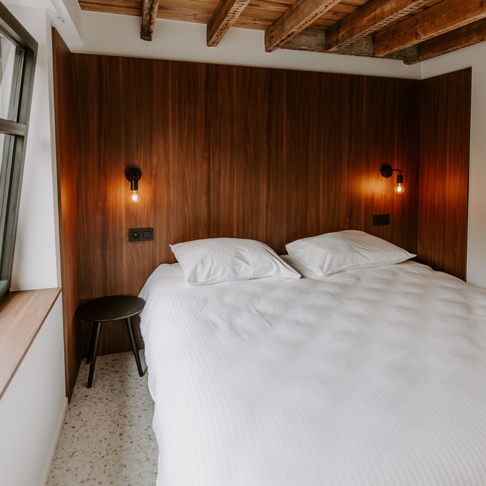 Slaapkamer voor twee personen in vakantiehuis Jolie logie