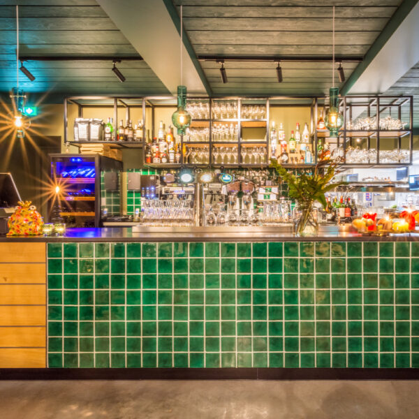 Bar van het restaurant in het boutique hotel